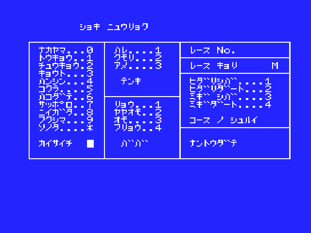 Program - Keiba, The